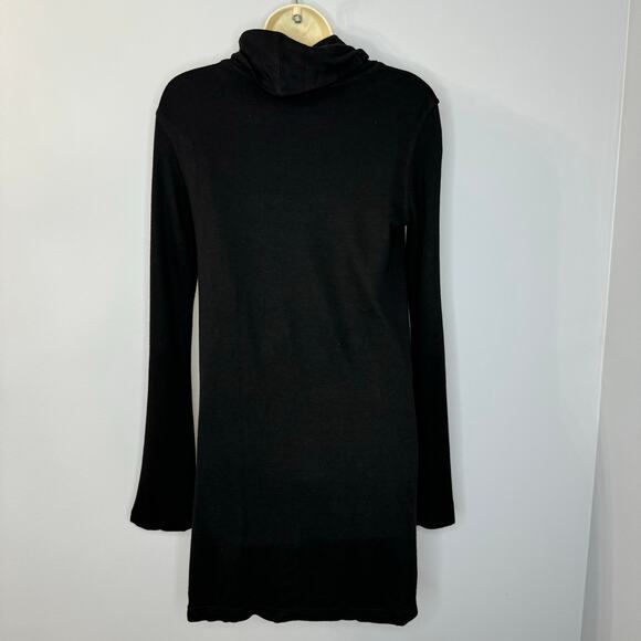 Transit Par Such Cowl-Neck Knit Tunic Sweater Top Black Large - Picture 7 of 11